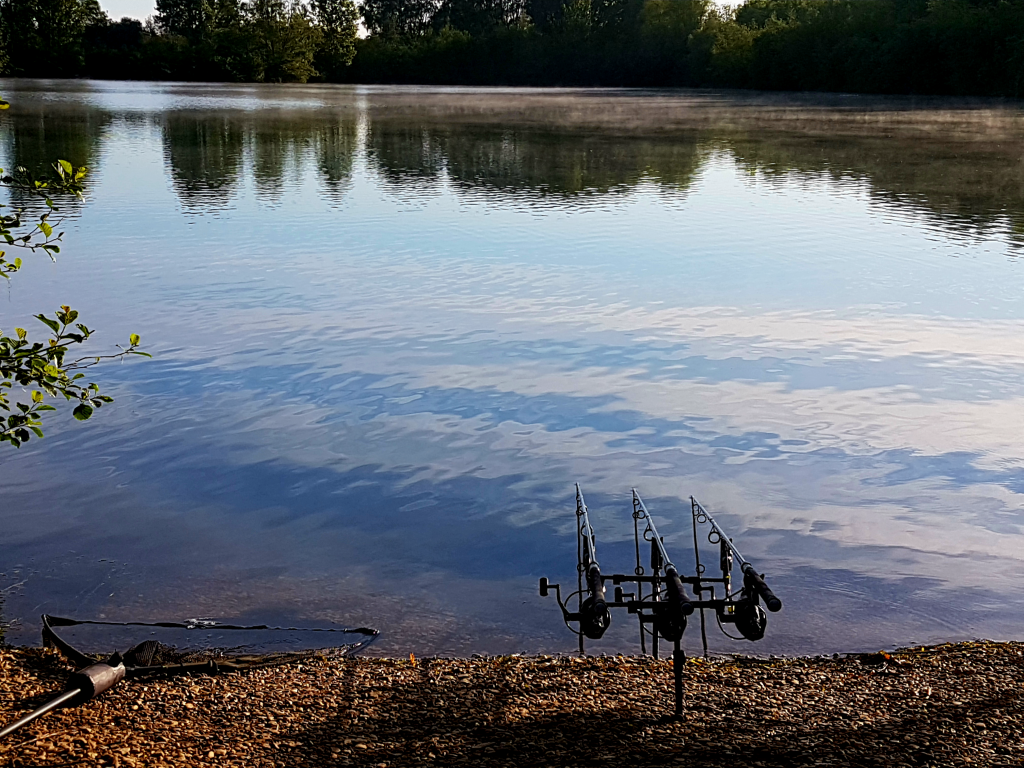 my rods are fishing on Horseshoe lake